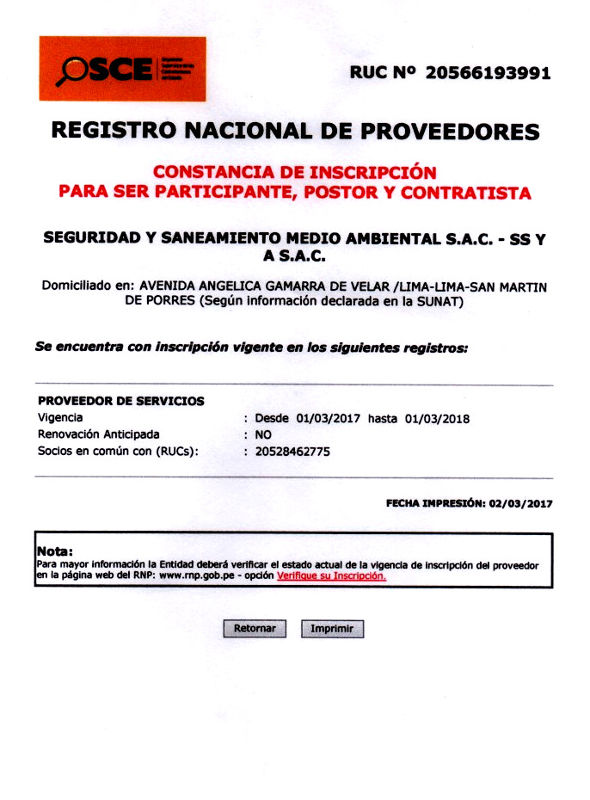 Acreditación OSCE